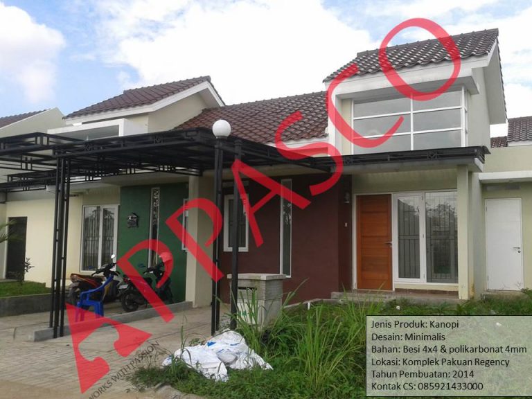 Kanopi Minimalis Pakuan Regency Dramaga Bogor