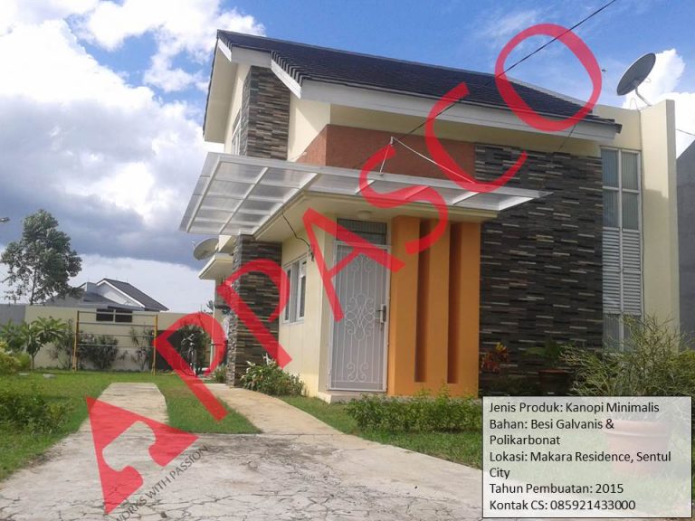 Kanopi Gantung Minimalis di Sentul City