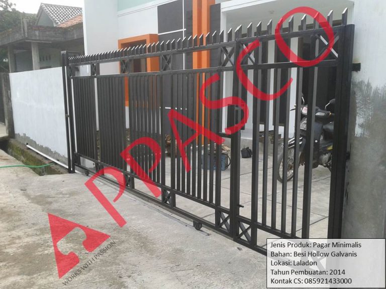 Pagar Besi Minimalis di Laladon Bogor