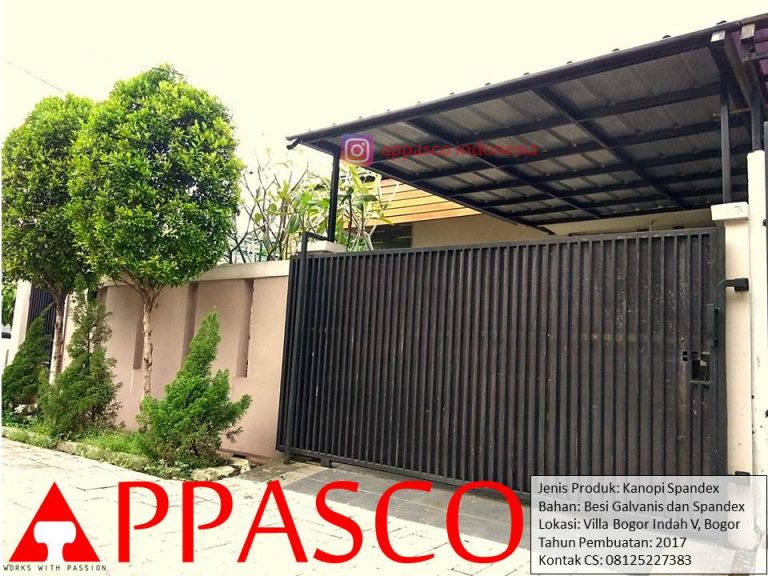 Kanopi Minimalis Villa Bogor Indah