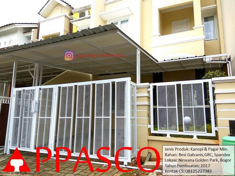Kanopi dan Pagar Minimalis Nirwana Golden Park