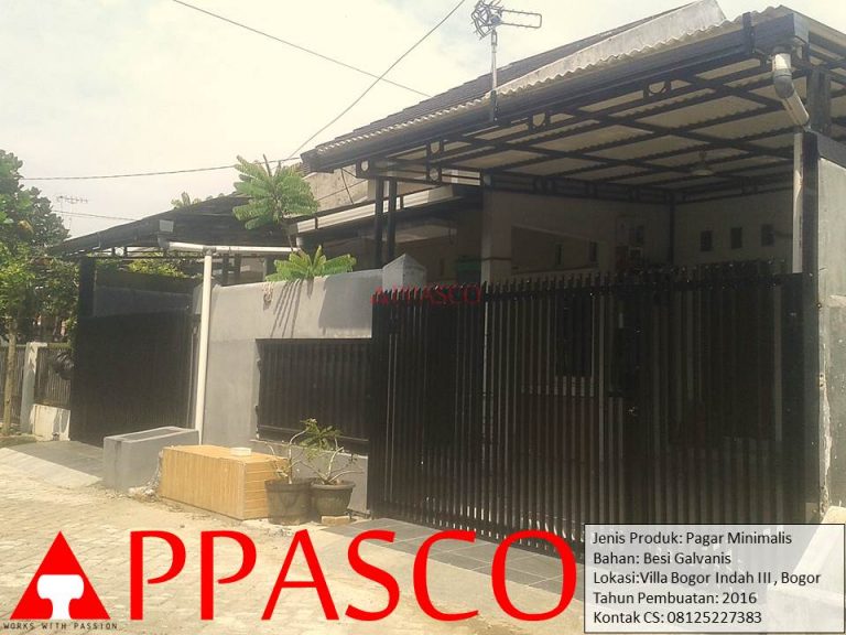 Pagar Minimalis Villa Bogor Indah
