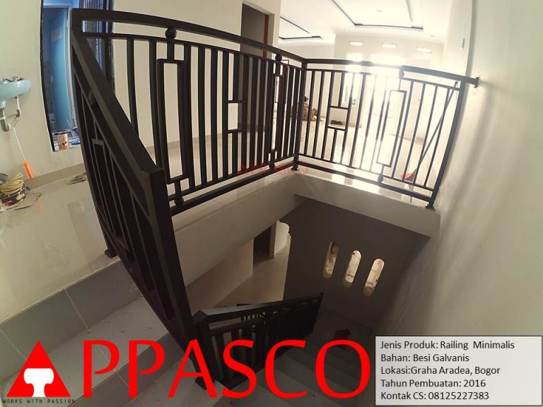 Railing Tangga Minimalis Graha Aradea Bogor