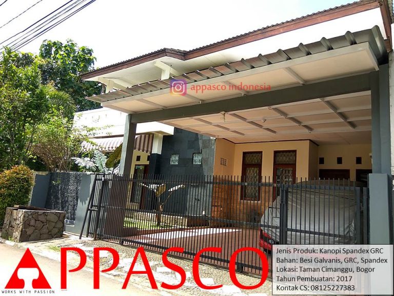 Kanopi Minimalis grc Taman Cimanggu