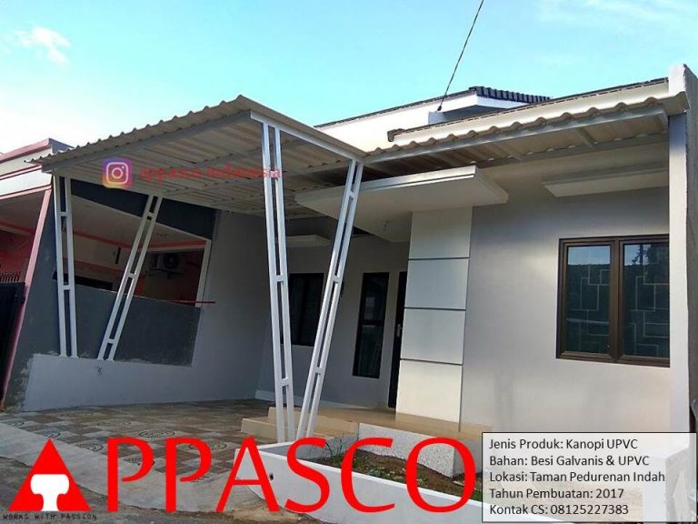 Kanopi UPVC Rumah Minimalis di Taman Pedurenan Indah Jati Asih Bekasi