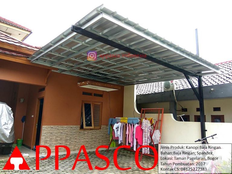 Kanopi Baja Ringan Taman Pagelaran Bogor