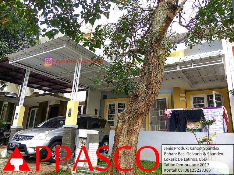 Kanopi Minimalis Spandek di Delatinos BSD