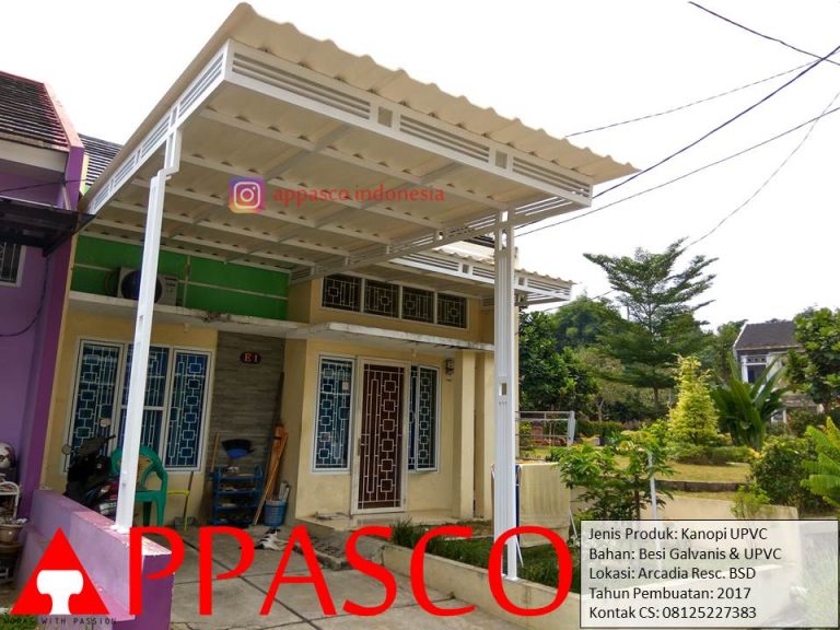 Kanopi Minimalis UPVC di Arcadia Residence BSD