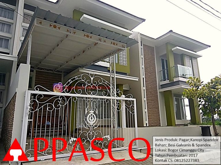 Kanopi Spandek Galvanis di Bogor Cimanggu Permai
