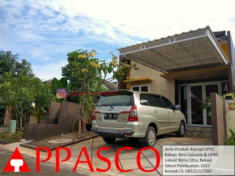 Kanopi UPVC Besi Galvanis di Bima Citra Bekasi