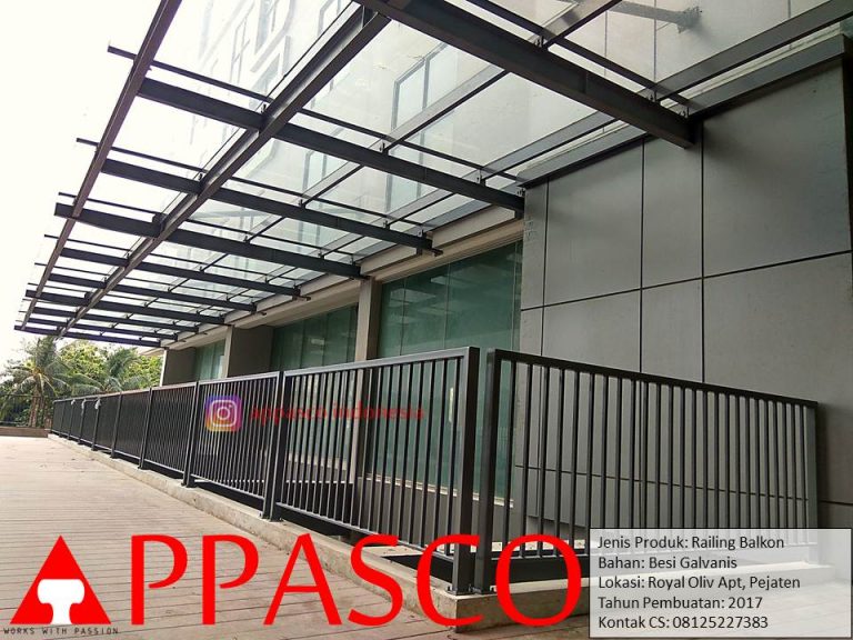 Railing Balkon di Apartemen Oliv Pejaten