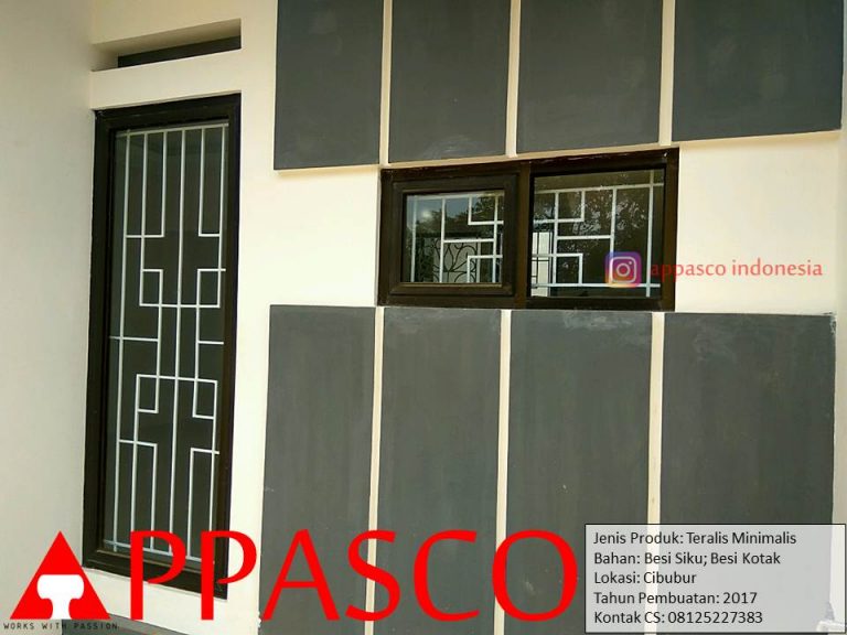 Teralis Jendela Minimalis Besi Kotak di Cibubur