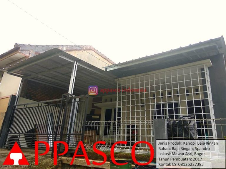 Kanopi Baja Ringan Spandek di Bogor