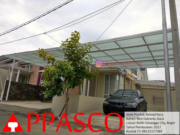 Kanopi Kaca Carport di Cimanggu City