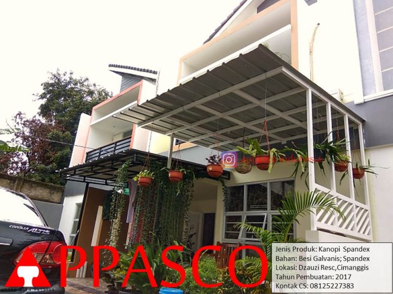 Kanopi Spandek Galvanis di Cimanggis