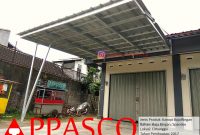 Kanopi Bajaringan Atap Spandek untuk Halaman Depan Toko di Cimanggu