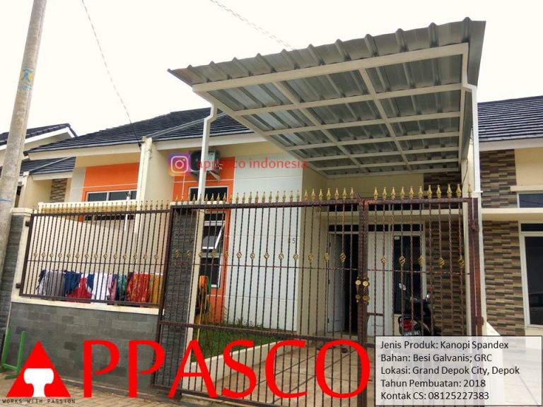Kanopi Spandek GRC Minimalis di Grand Depok City