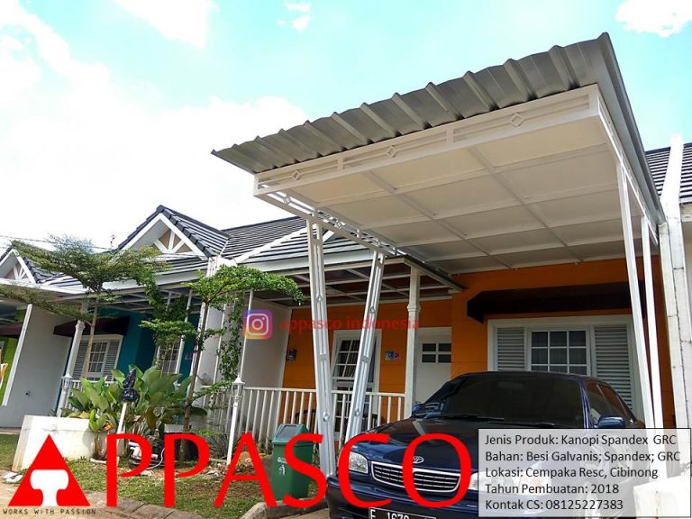 Kanopi Spandek GRC di Cempaka Residence Cibinong