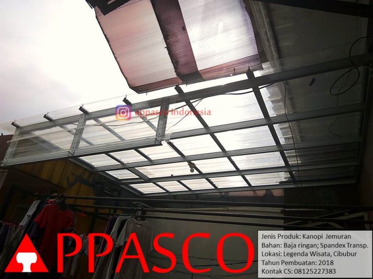 Kanopi Transparan untuk Jemuran Halaman Belakang Rumah di Legenda Wisata Cibubur