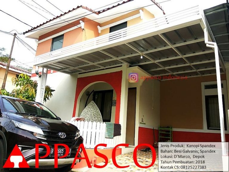 Kanopi Spandek Minimalis  di D’Marco Depok
