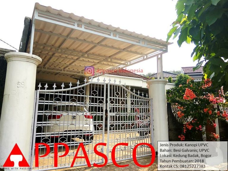Kanopi Atap UPVC Bagus dan Cantik di Kedung Badak Bogor