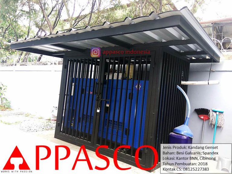 Kandang Genset di Kantor BNN Cibinong