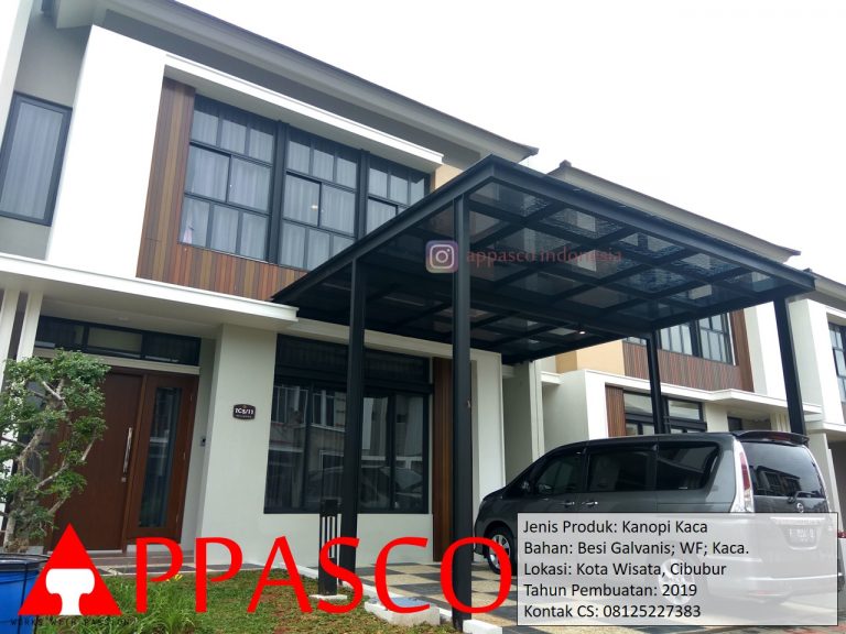 Kanopi Atap Kaca di Kota Wisata Cibubur