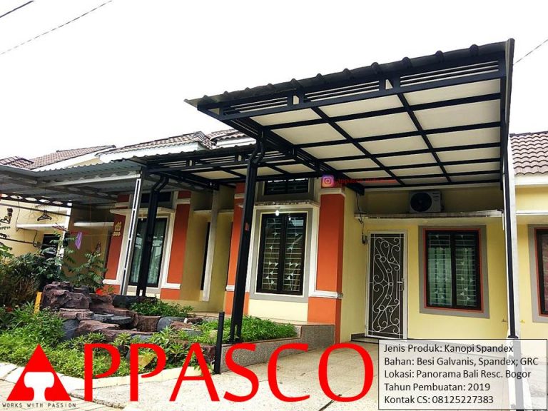 Kanopi Atap Spandek Peredam di Panorama Bali Residence