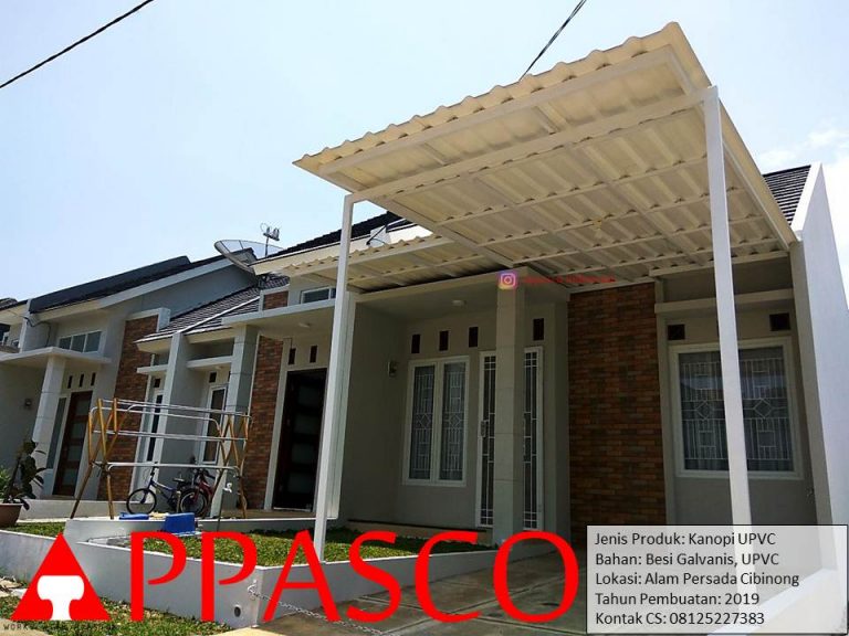 Kanopi Galvanis UPVC di Alam Persada Cibinong