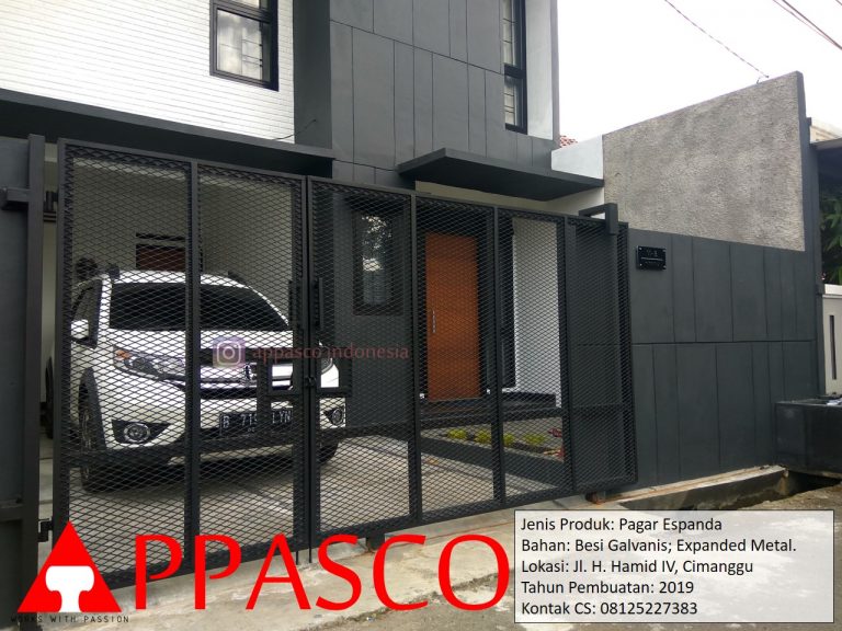 Pagar Minimalis Modern Espanda di Cimanggu