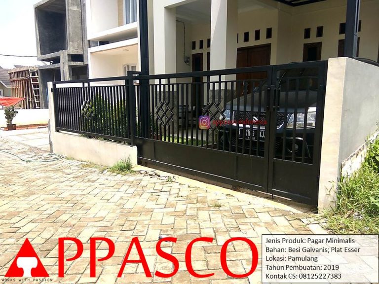 Pagar Minimalis Modern di Pamulang
