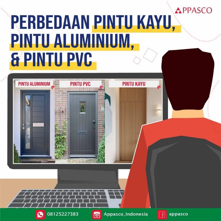 Perbedaan Pintu Kayu, Aluminium dan PVC