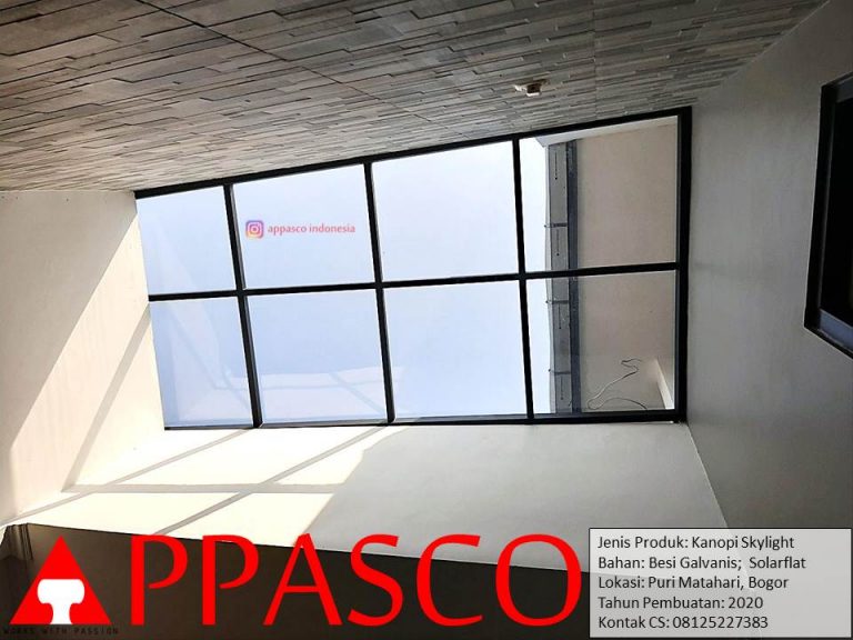 Kanopi Transparan Skylight di Sawangan